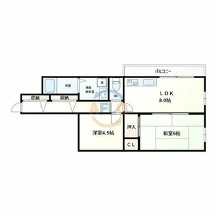 ゼンラフォーレ【4階】の間取り