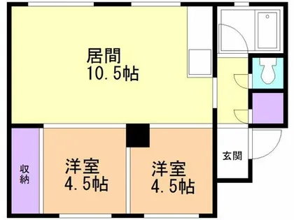 スワンマンション【406号室】の間取り