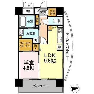 シェソワ東桜【8階】の間取り