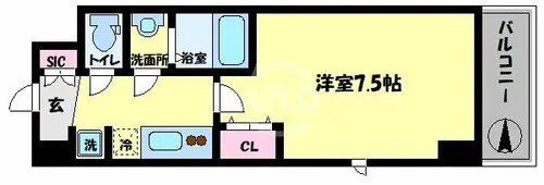 D-FLAT Nagahashi【7階】の間取り