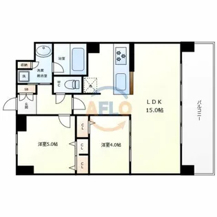 セイワパレス美章園駅前【7階】の間取り