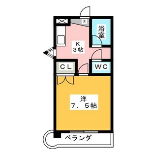 メゾン朋友【3階】の間取り