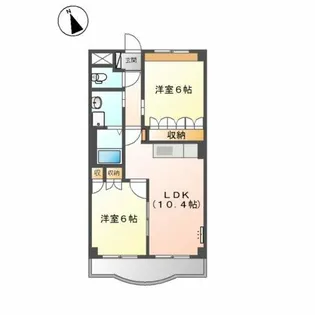 コンフォール恵Ⅱ【1階】の間取り