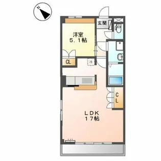 ハーモニーヒルズ【1階】の間取り