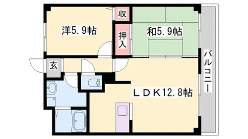 AG MEGA堂本【2階】の間取り