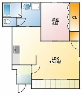 キャプリコーンエス A【102号室】の間取り