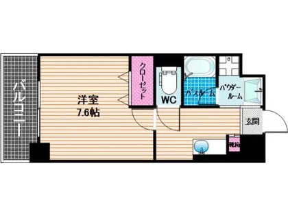 アンビシャス江﨑【5階】の間取り