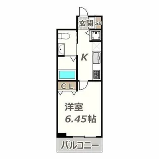 フォレスタ長居【3階】の間取り