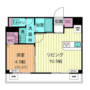 江尻ハイツ【2階】の間取り