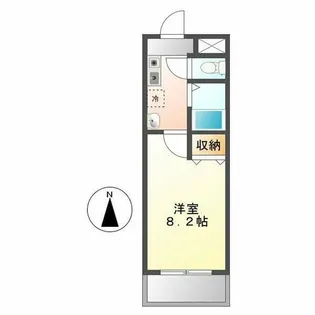 サンライズ新金山【2階】の間取り