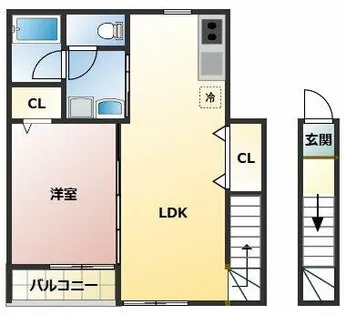 TJ重根【2階】の間取り