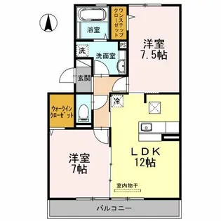 グレイスコスモス【303号室】の間取り