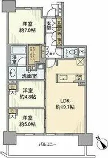 Tステージ豊田山之手【8階】の間取り