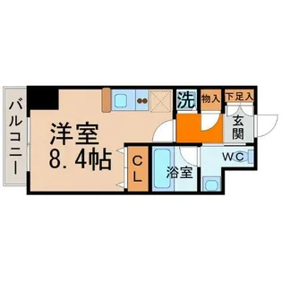 リヴシティ栄【4階】の間取り
