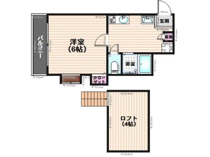 ペルメッソ井尻【2階】の間取り