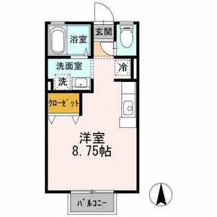 ヴィブレ・S【1階】の間取り