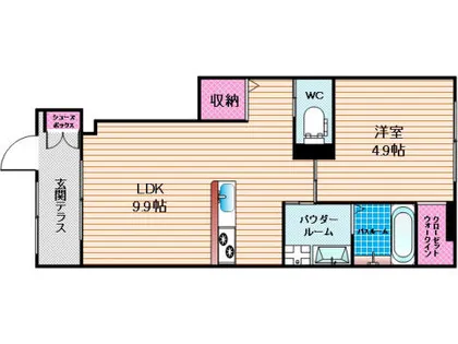 グレースヤナセ2【101号室】の間取り