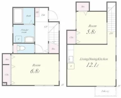 黒川レジデンス【1階】の間取り