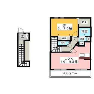 UH中野新町Ⅲ【2階】の間取り
