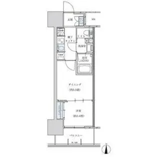 パークアクシス名古屋山王【7階】の間取り