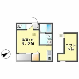 Bloom【202号室】の間取り