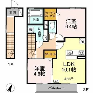 メゾンSakuraⅡ【2階】の間取り