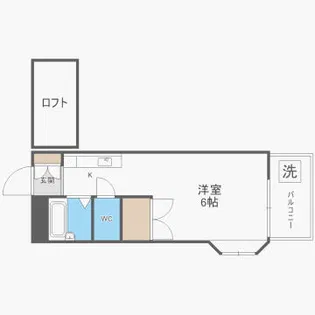 ベルハイツ【208号室】の間取り