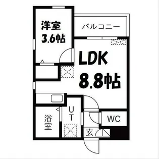 Cherim中村公園Onyx【1階】の間取り