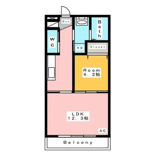 ソレアード吉良【3階】の間取り