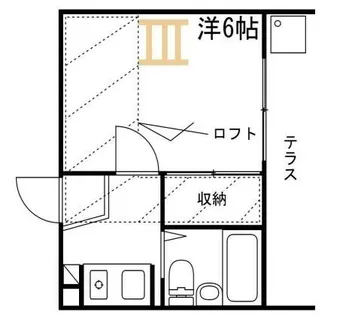 MISTRAL神屋町【1階】の間取り
