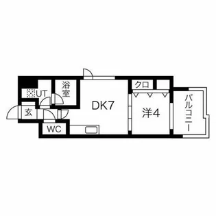 スプランディッド三国II【201号室】の間取り