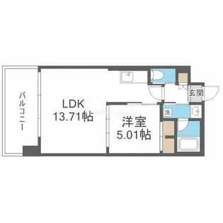 プレジオ三国ASIAN【2階】の間取り