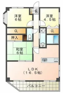 オークヒルズ山口【1階】の間取り