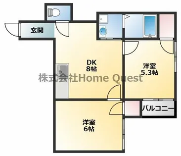 Rinon東山本新町【2階】の間取り