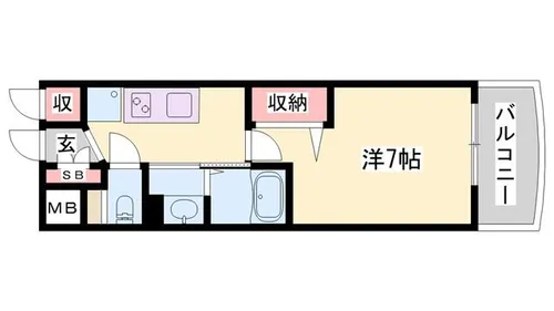 Luxe姫路【1003号室】の間取り