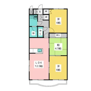 ファミールヴィレッジ【4階】の間取り