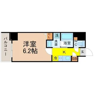 CAVANA新栄【7階】の間取り