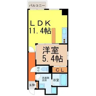 レジディア久屋大通II【3階】の間取り