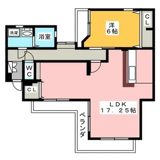 グリーンエミナンス四ッ谷【1階】の間取り