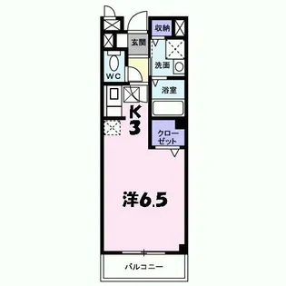 シャトレ・カラト【105号室】の間取り