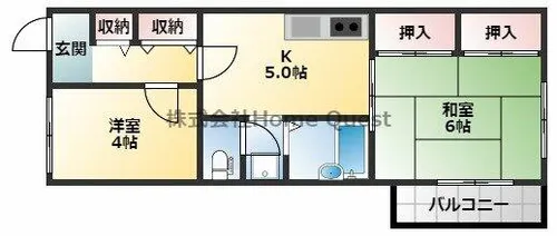乾マンション【2階】の間取り