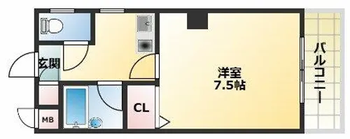 メゾン加美北【3階】の間取り