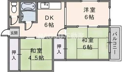 マンション虎屋【2階】の間取り