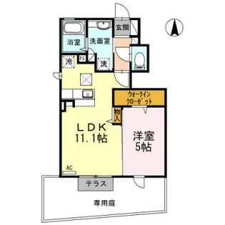 グランシャリオ2【1階】の間取り