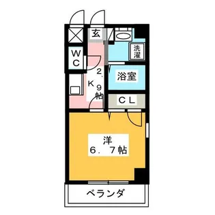 ロッククリスタル【4階】の間取り