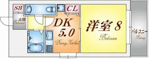 メゾン中町【7階】の間取り
