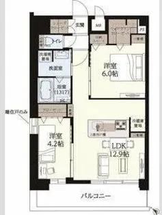 ギャラクシー南福岡駅前【10階】の間取り