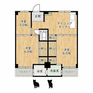 ビレッジハウス伏屋【1階】の間取り