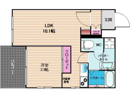 リアンレガーロ雑餉隈駅【5階】の間取り