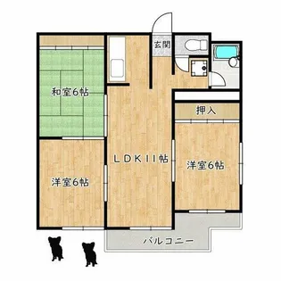 コーポ千萩【3階】の間取り